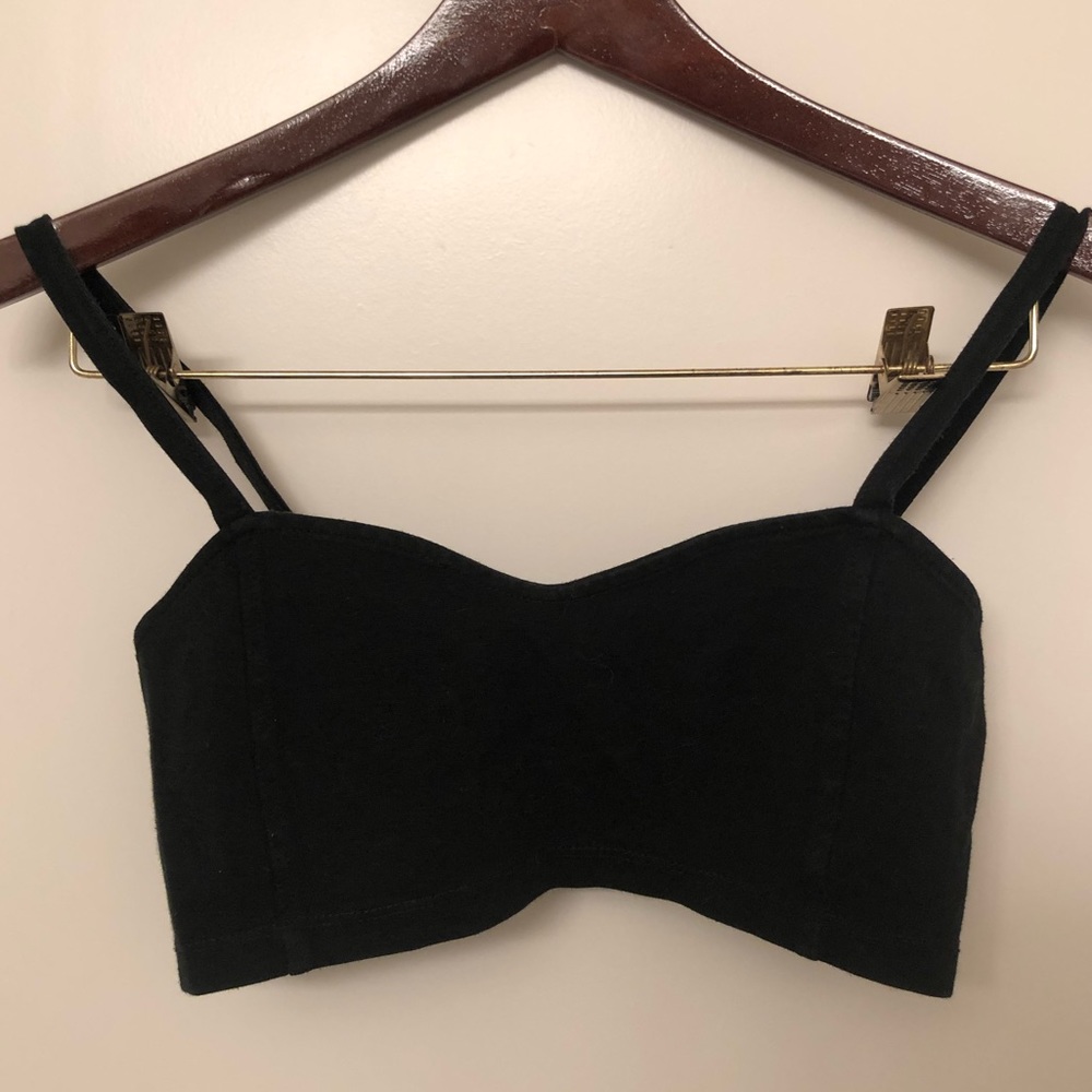 Black caged bralette